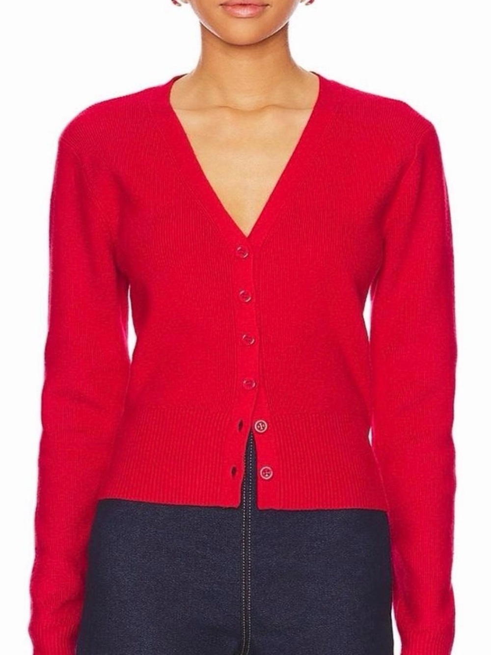Guizio Camelie Cardigan Top in Poppy